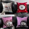 Ancient Ecology Life Talisman Pattern Pillow Case Anti-dustmite Pillowcase Invisible Zipper Silky Short Plush Sofa Cushion Cover