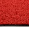 vidaXL Fußmatte Waschbar Rot 90x150 cm