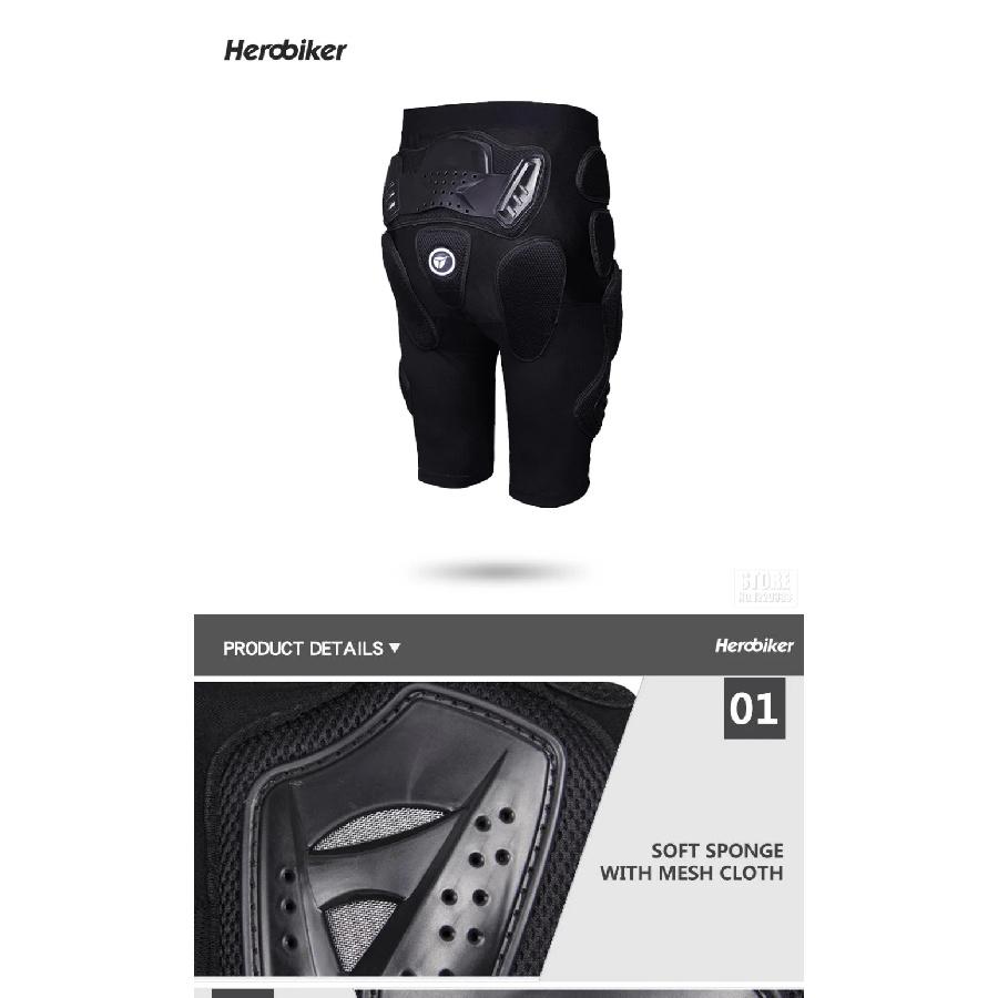 Motorcycle Riding Pants Anti-fall Motorbike Shorts Shock-absorbing Outdoor Sport Protective Gears Thigh Hip Protection Pants