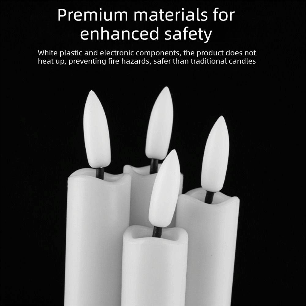 Remote Controlled LED Taper Candles Flickering Effect Atmosphere Night Lamp  Home Wedding Decor