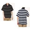 Chums Booby Border Polo Shirt Playful Striped Short Sleeve Tops Casual Unisex 2025 Spring Summer