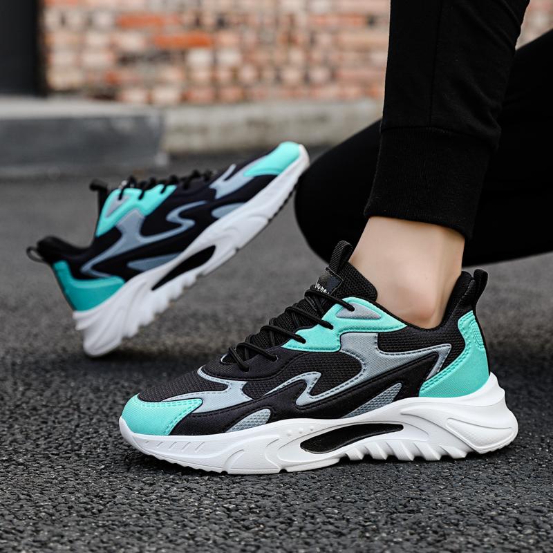 Spring Newest Hotest Selling Mens Casual Shoes Fashion Light Shoes Shock-Absorbing Breathable Shoes Color-Blocking Casual Sports Shoes