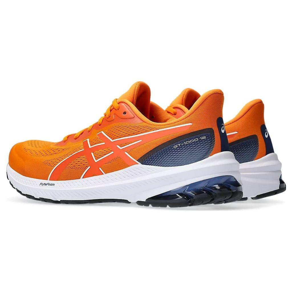 Asics GT-1000 12 Round Toe Lace-Up Cushioning Low-Top Running Shoes Men Sneaker Bright-Orange 1011B631-800