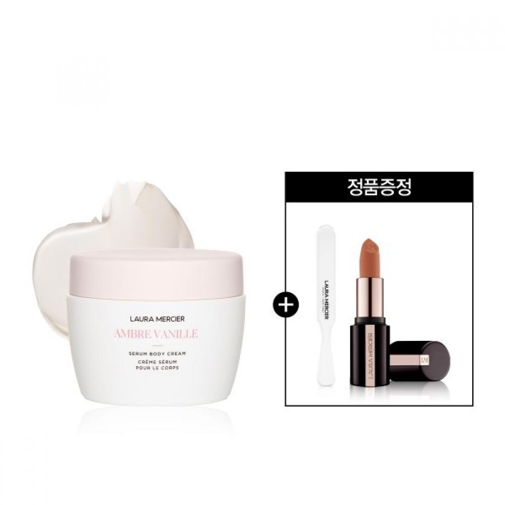laura mercier Крем-сыворотка для тела 200 мл + лопаточка Мини-румяна Almond coconut
