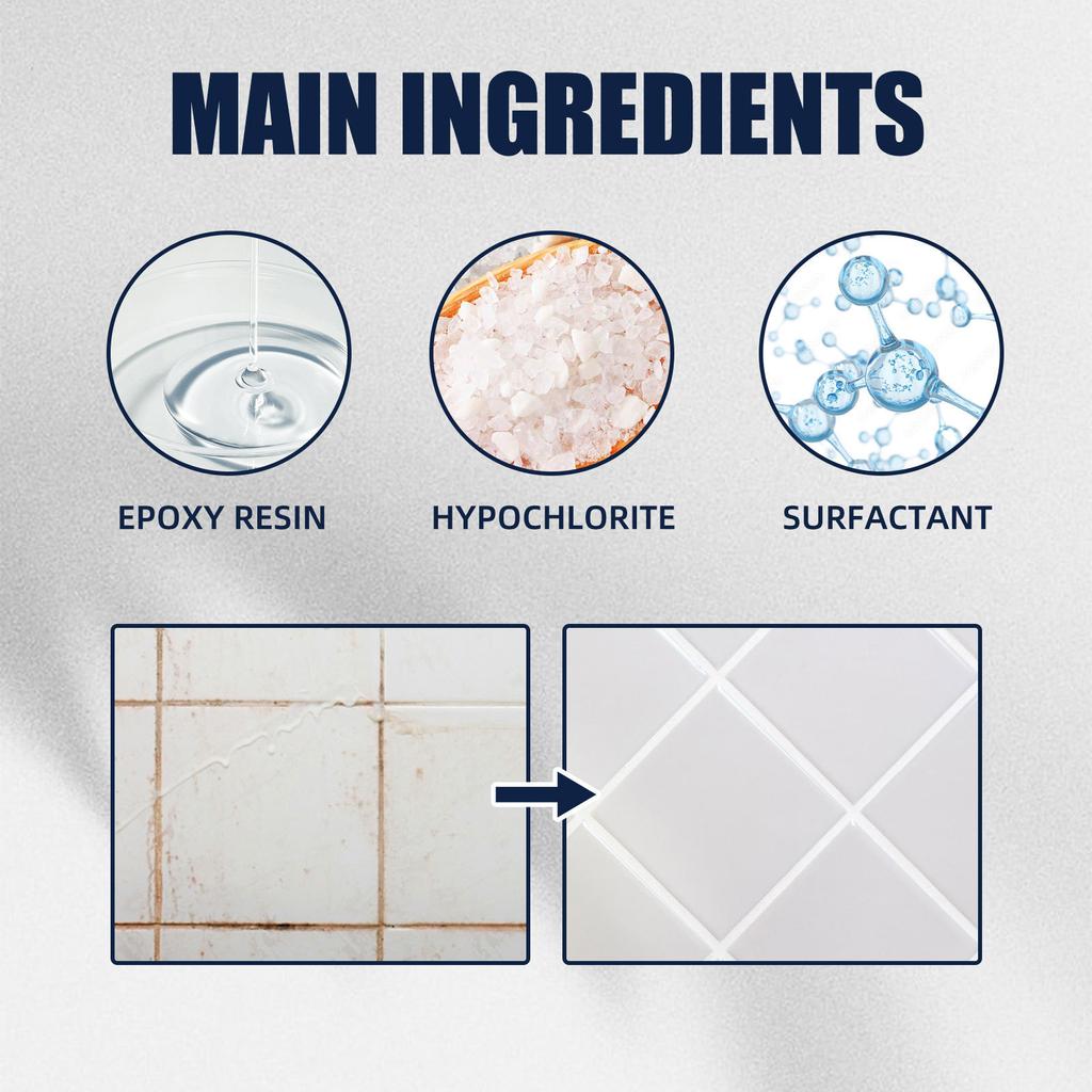 Jue-Fish Household Bathroom Caulk Wall Mold Mildew Remover Lasting Cleaner Tile Gap Spot Supplies Mildew Remover Tile Crevices Ceiling Cleaning Gel