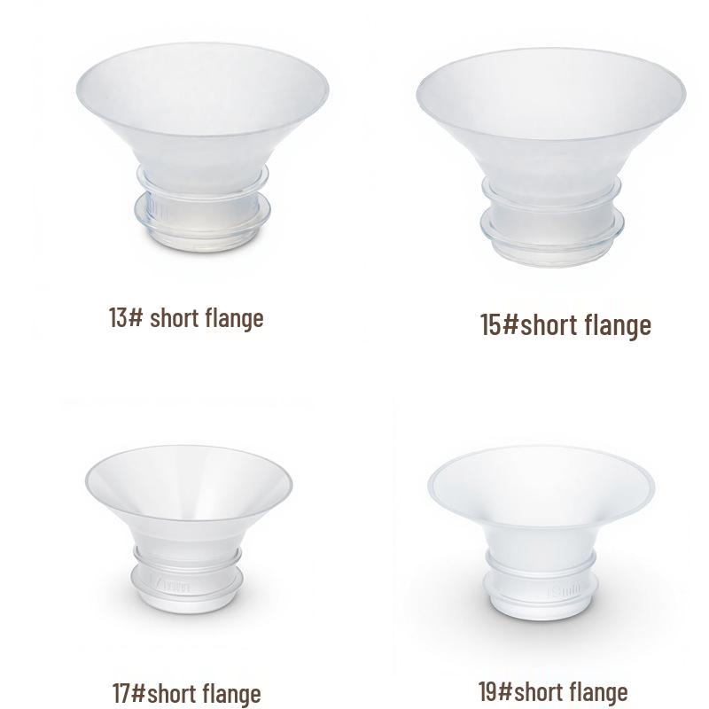 Short Flange Breast Pump Horn Cover Nipple Reducer Converter (M9-M5) Optimized Version