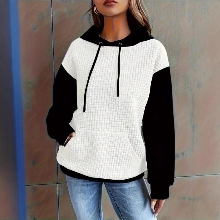 Winter Oversize Hooded Sweatshirt for Women Cotton Thickened Loose Casual Pullover Long Sleeve Top