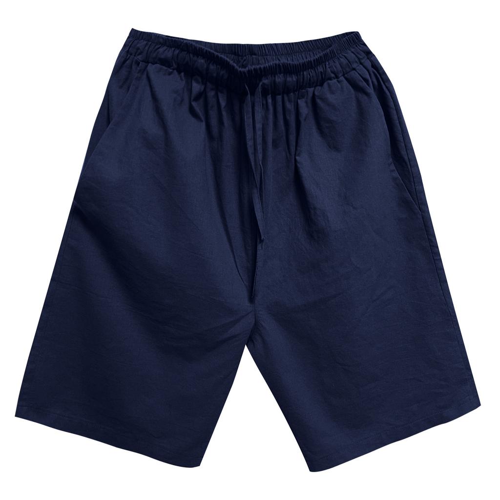 Men Summer Fashion Casual Solid  Basic Loose Quick-drying Shorts Beach Pants