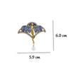 Broche Fée Strassée Design Ailé Encapsulé Rétro Élégant Statement Pour Femmes Hommes Tenues Formelles/Décontractées Bijoux de Noël