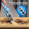 Handheld Vacuum Cordless -Car Vacuum Portable Cordless Cleaner with 11000Pa Powerful Suction,1.2lbs Lightweight, Type-C Charge, Multiple Accessories,