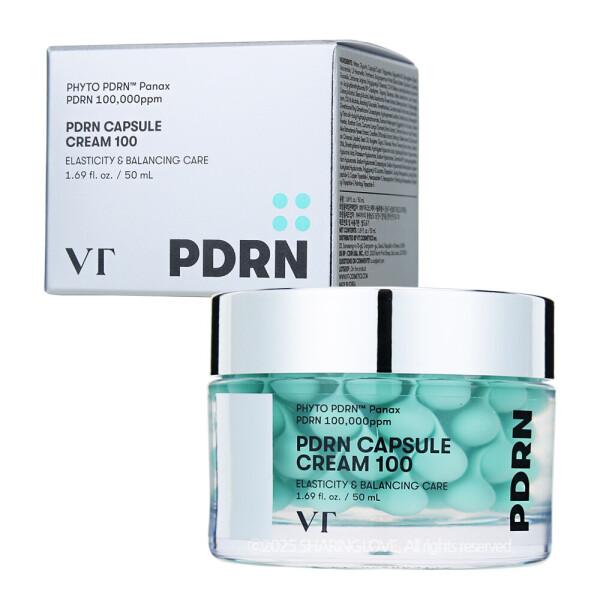 VT Cosmetics PDRN Capsule Cream 100 50ml Hydrating Capsule Gel Cream Skin Barrier Care