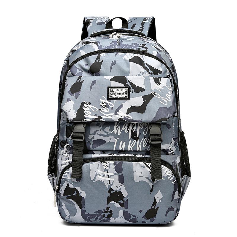 

New backpack, unisex college bag, unisex fashion computer bag, casual large-capacity travel backpack сірий колір
