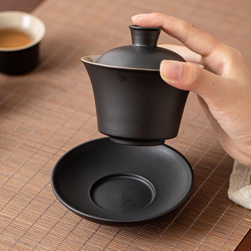 6PCS Retro Tea Cup Heat-resistant Single Cup Drinkware Tea Bowl  Tea Ceremony