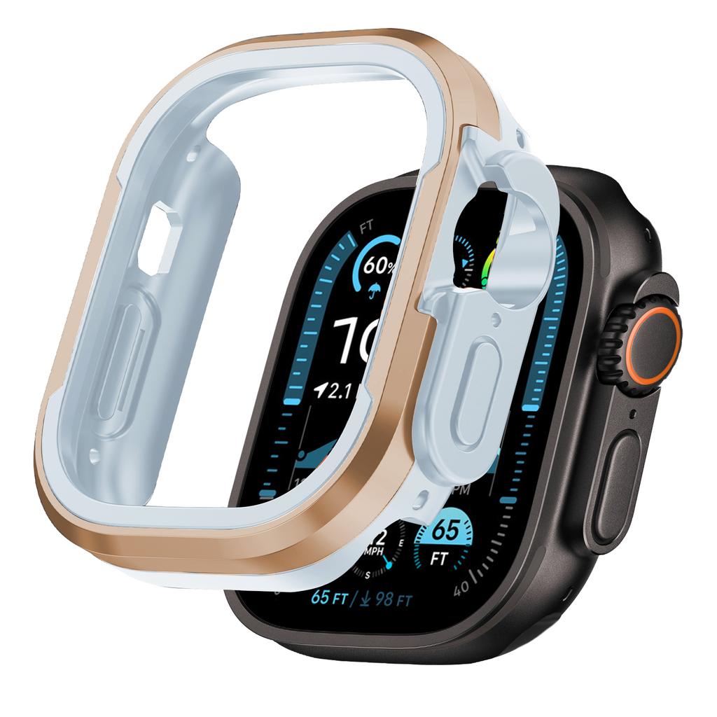 Metal Case For Apple Watch Ultra 3 49mm Accessories Protector TPU Bumper Tempered for iWatch Series11 10 9 8 7 6 Se 46mm 45mm 41mm 44mm 40mm Cover