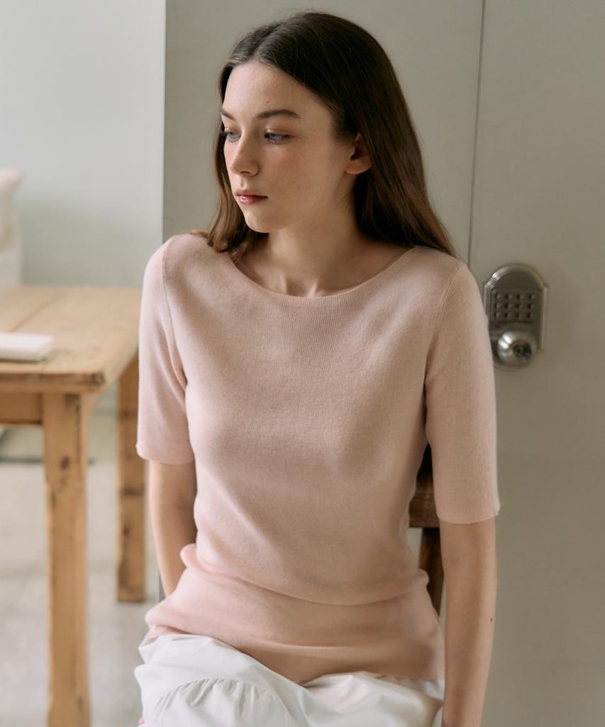 ELLIOTI Anouk Half Knit Ts_4Color
