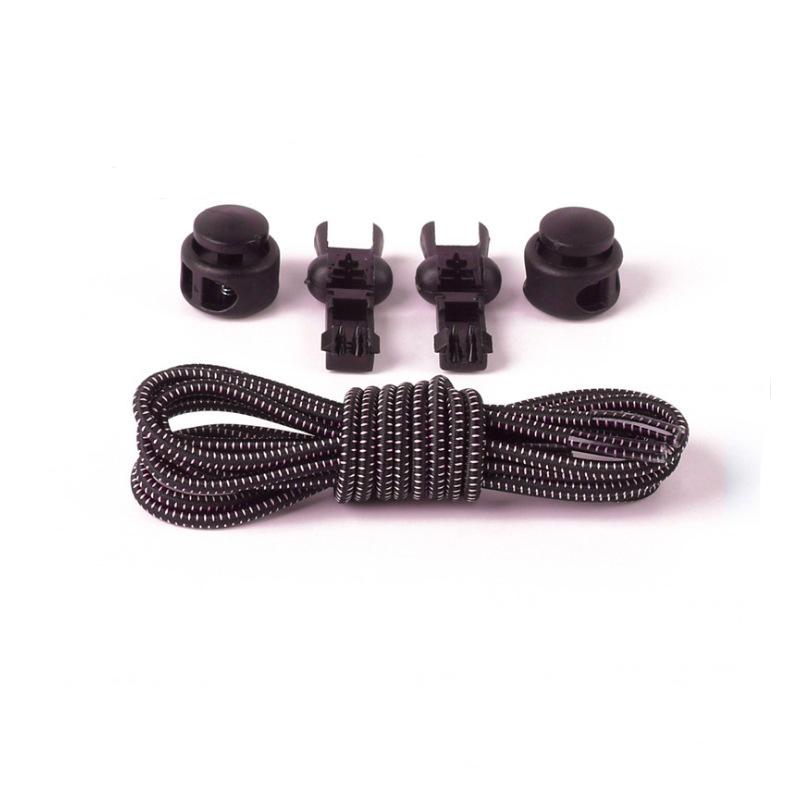 1 Pair of Elastic Shoelaces, Suitable for Children and Adults Stretching Lock Lazy Laces ,  Spring Retractable Sports Shoelaces