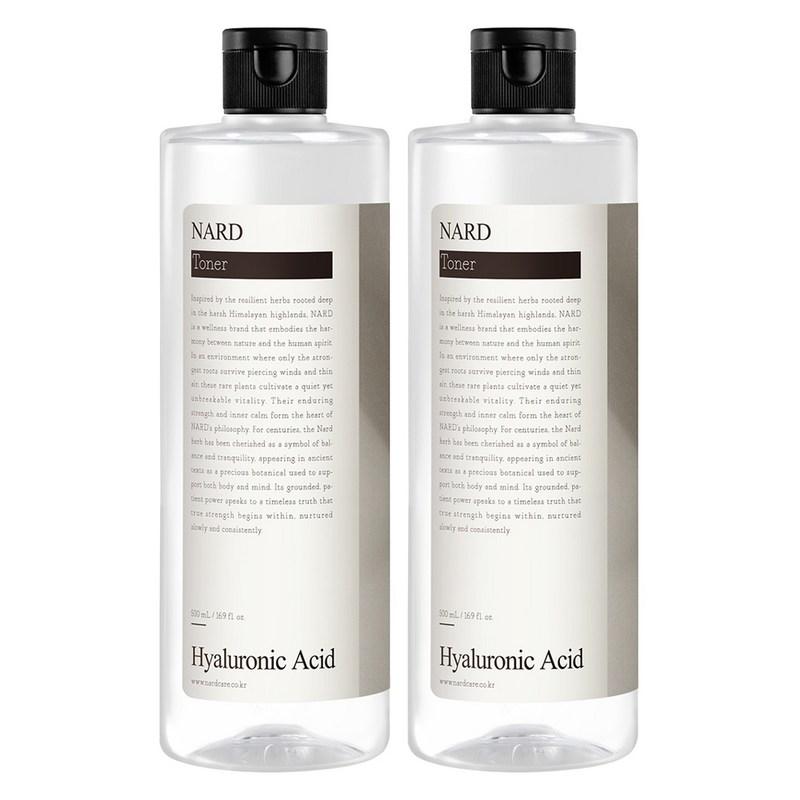 NAD Low Molecular Weight Hyaluronic Acid Toner, 500ml, 2 Pcs