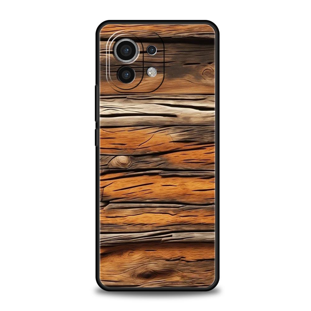 

Luxury Vintage Wood Grain Pattern Phone Case Cover for Xiaomi Mi 17 15 14 13 12 11 Ultra 15T 14T 13T 12T 11T Pro Lite Soft TPU Xiaomi 14T
