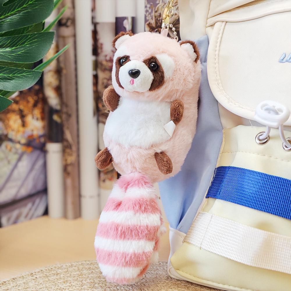 Bolsa de Pelúcia de Guaxinim Fofa Transfronteiriça Pingente de Chaveiro