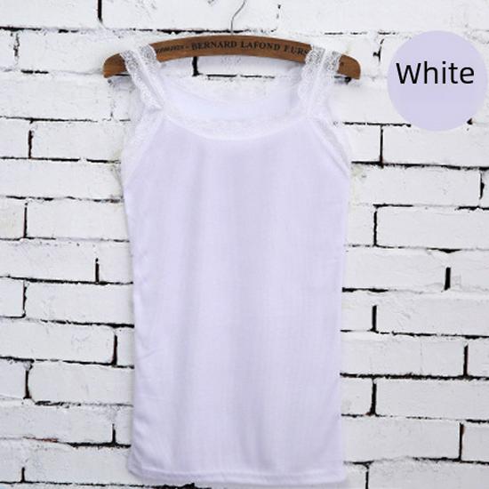 Women's Cotton Lace Camisole: Japanese & Korean Style Slim Summer Vest