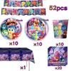 New Inside Out 2 Birthday Party Decoration Supplies Kit  Tableware Backdrop Glasses Paper Plates Cups Napkins Balloon  for Kids