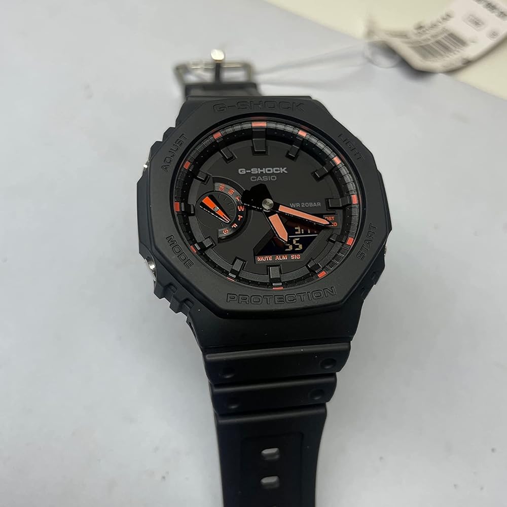 Casio G-Shock GA2100-1A4 Analog-Digital Watch Black Water Resistant Durable Design