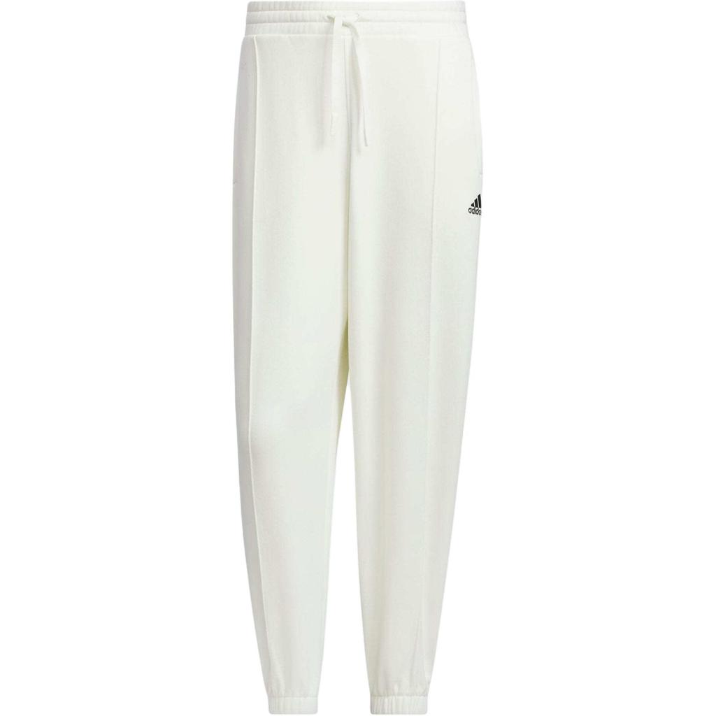 Adidas Pintuck French Terry Casual Tapered Comfortable Fashion Knitted Sports Pants Unisex Pants Han-Jade-White JM9120