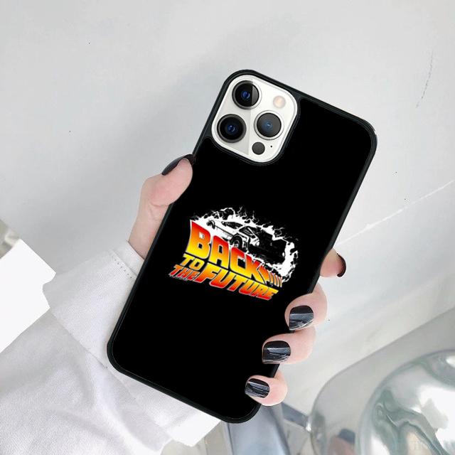 Back To the Future DeLorean Phone Case Cover For iPhone 17 Air 15 16 14 11 12 13 Pro MAX Plus