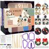 Kit de Fabricación de Pendientes de Arcilla Polimérica DIY Arcilla de Modelar con Herramientas de Escultura Horneable al Horno o Secado al Aire Manualidades Artísticas Para Adolescentes Adultos