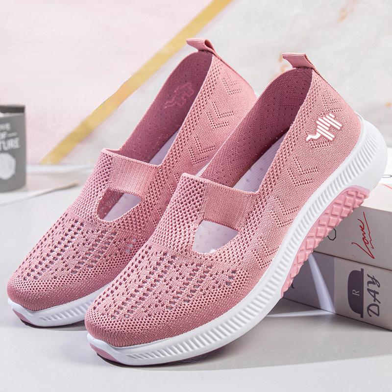 Fashion Cloth Shoes Women's Summer New Style Walking Shoes Soft Soled Soft Shoes Lightweight Comfortable Elderly Shoes Women's Shoes