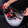 4/8/12L Transparent Ice Bucket Acrylic Champagne Bottles Ice Cooler Wine Chilling Bucket  Gift