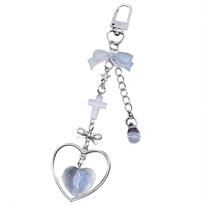 

Модный брелок для телефона с бантиком и подвеской в виде креста. Уникальный шнурок для телефона, брелок для ключей, крыло, сердце, ремешок для телефона, вечеринка