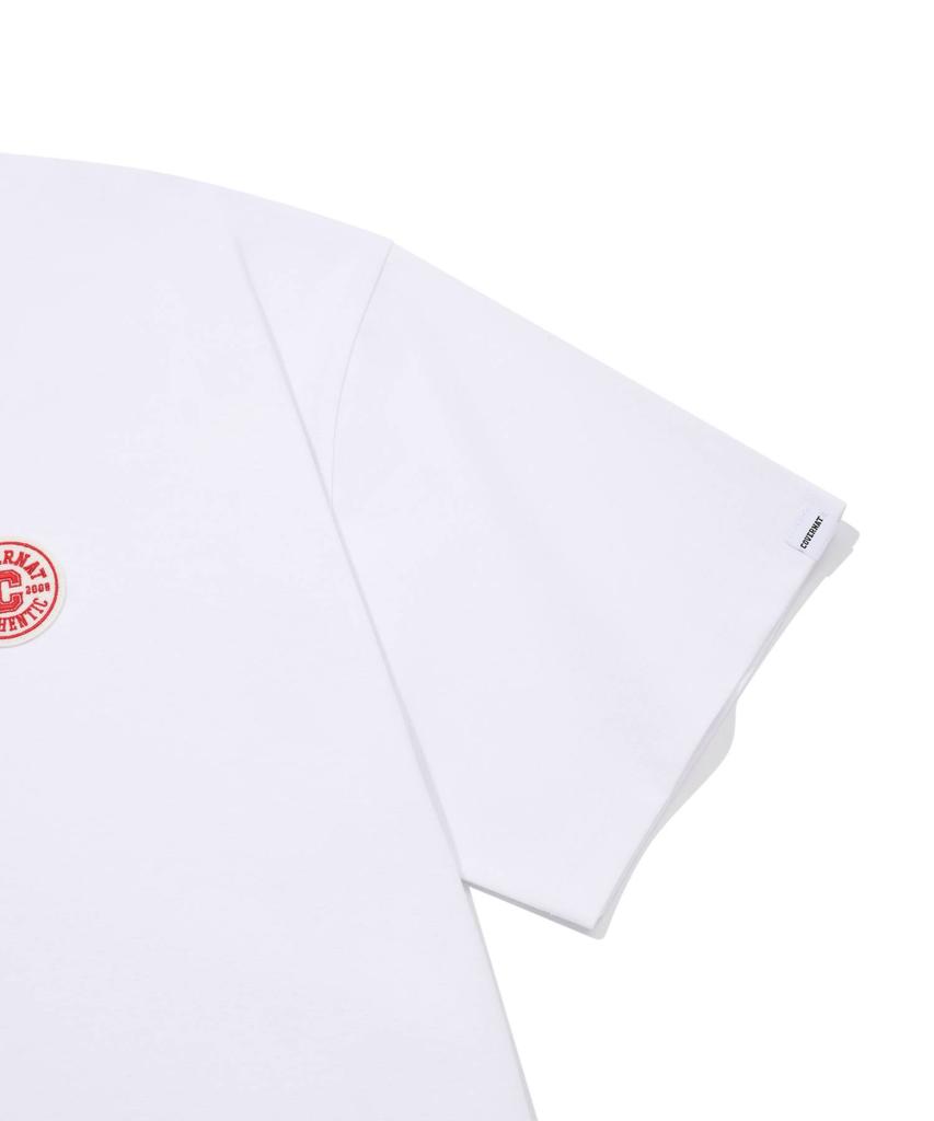 COVERNAT Circle C Collar T-Shirt White