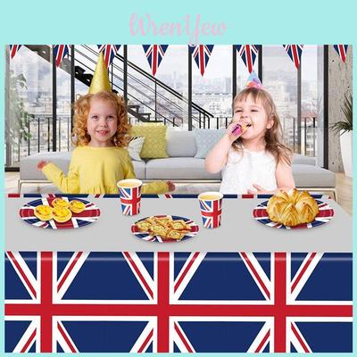 Feiern Sie stilvoll mit dem leichten und zarten Partyzubehör-Set mit britischer Flagge. Ausgezeichnete Materialien für jeden Anlass!