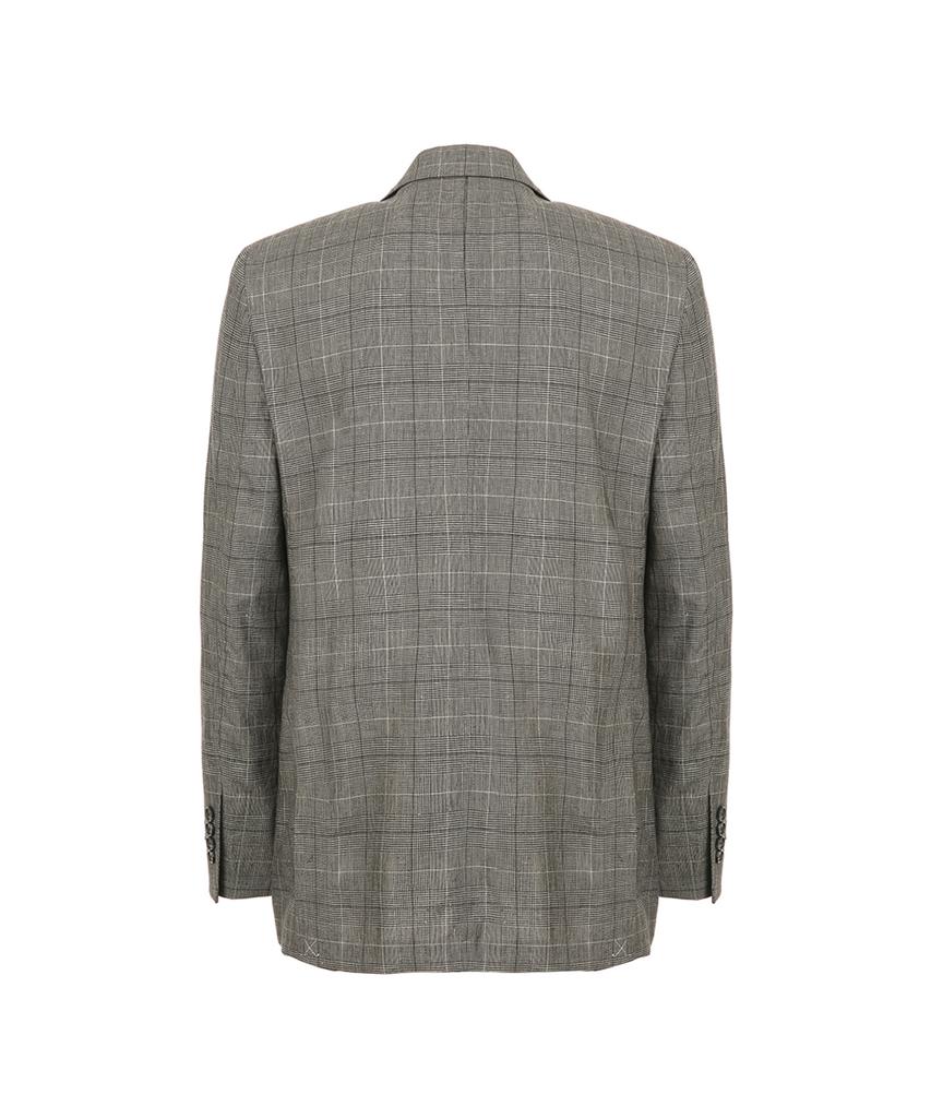 BROOKS BROTHERS Classic Fit Linen Cotton 2-Button Jacket (Grey) (Bbjsmf8436Wes)