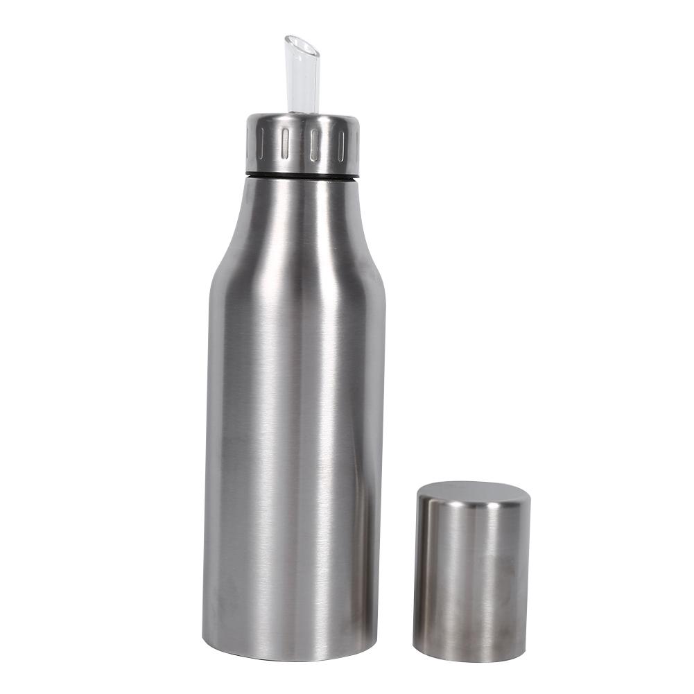 Practical Stainless Steel Oil Pot Can Drizzling Vinegar Dispenser Kitchen Supplies(1000ml)