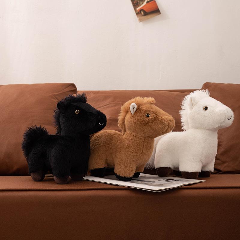 Neues Plüschtier Simuliertes Pony Puppe Anhänger Schlüsselanhänger Puppe Schmuck Niedliche Puppe Rucksack Hängedekoration