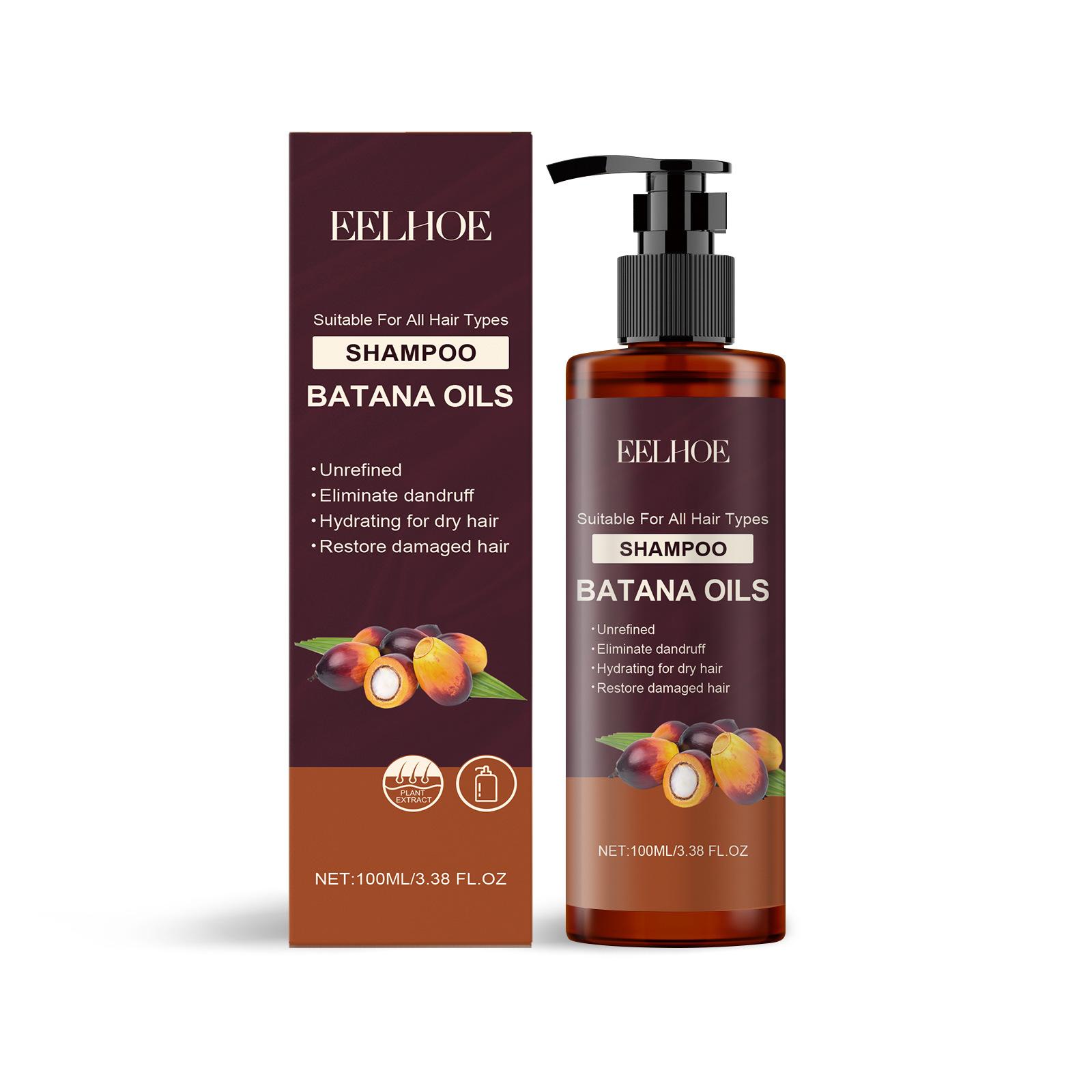 

Organic Batana Hair Shampoo Gentle Nourishing Scalp Refreshing Oil Control Dandruff Removal Hair Care Scalp Cleansing Shampoo 100ml
