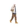 UNIQLO Solid Color Pocket Design Spliced Straight Leg Zipper Drop Shoulder Stand Collar Fleece Jacket Unisex jackets Beige 460331-31