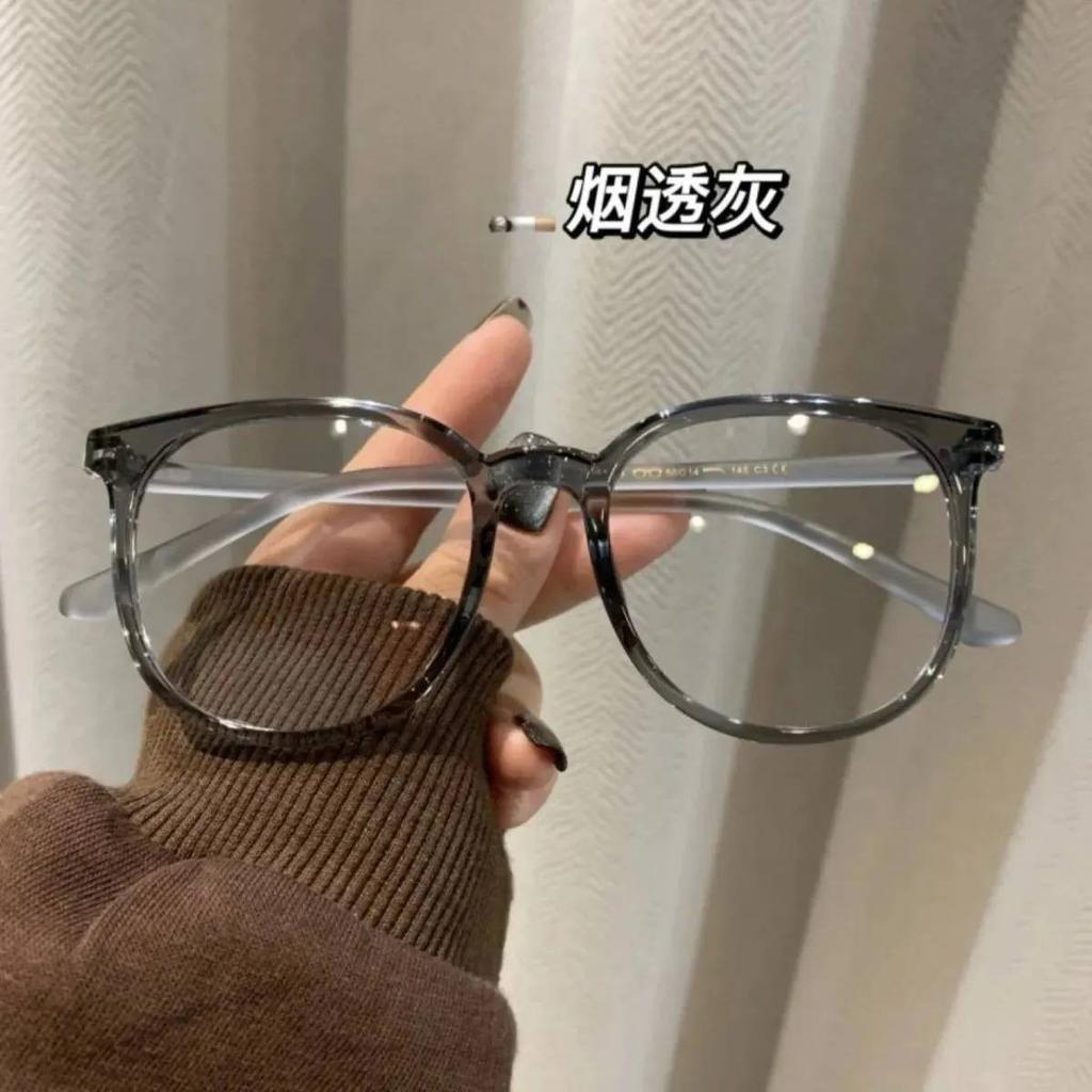 Big Face, Small Face, With Large Frame Glasses, Women'S Round Glasses Frame Can Be Myopic, With Degree, Frame, Korean Matte Plain Face