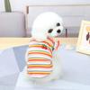 Pet Dog  Ruffle Striped Skirts Vest for Bulldog Cat Sweet Spring Summer Party Slim Dress Puppy Skirt