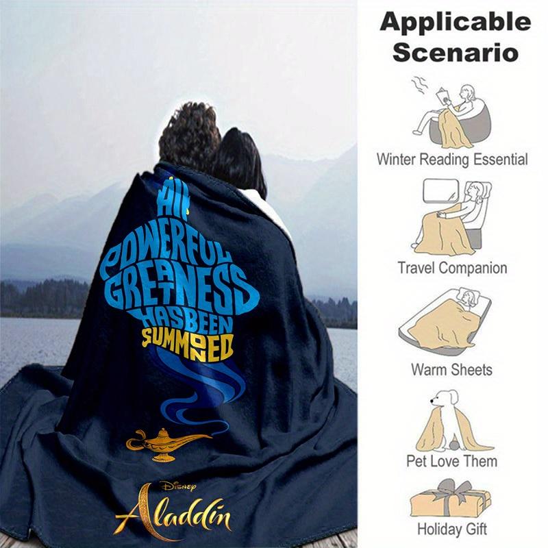 1pc, Aladdin-Inspired Home Decor: A Magical Home Blanket, Soft Flannel Throw for Your Living Room, Bedroom, or Outdoor, Perfect Gift Idea