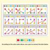 Reusable Training Link Cards Attention Training Color Number Cards  Early Education