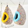 Bird Hideaway Shelter Warm Egg-Shaped Bird Nest Thickened Breathable Hanging Bird Nest Cozy Fleece Bird Hammock Pet Shop