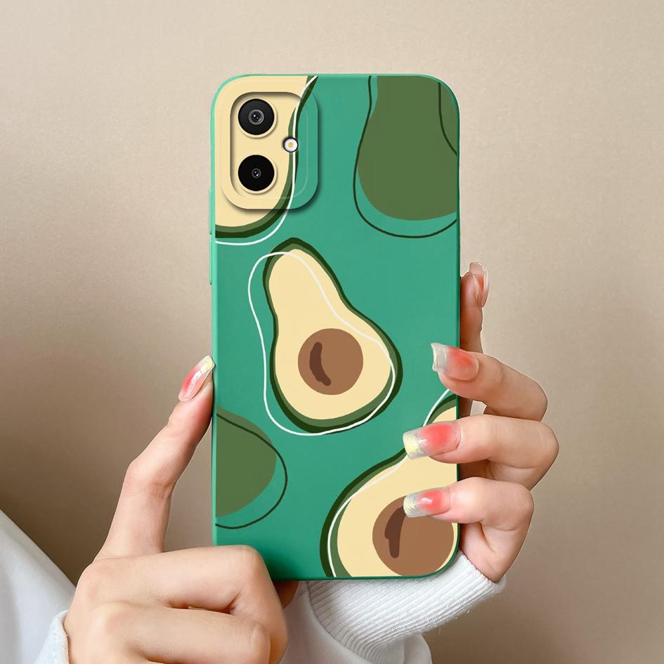 Casing For Samsung Galaxy M06 S25 Edge A06 F06 F16 M16 Beautiful Flowers Avocado High Quality Shockproof Silicone Protective Cases For Samsung Housing