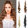 Extensions de Queue de Cheval Synthétiques 30 Pouces Flexibles Enroulantes Longues Ondulées Dégradées Postiche Perruque pour Femmes Utilisation Cosplay