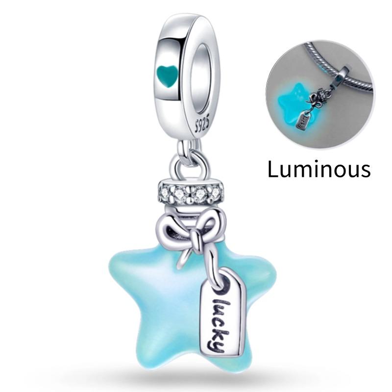 Fit 3Mm'S Original Bracelet Blue Dream Catcher Charms Diy Jewelry For Women Birthday Gifts Plata Charms Of Ley