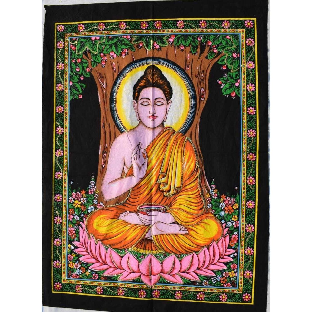 Tapestry Indian Buddha Ethnic Gypsy 75x100