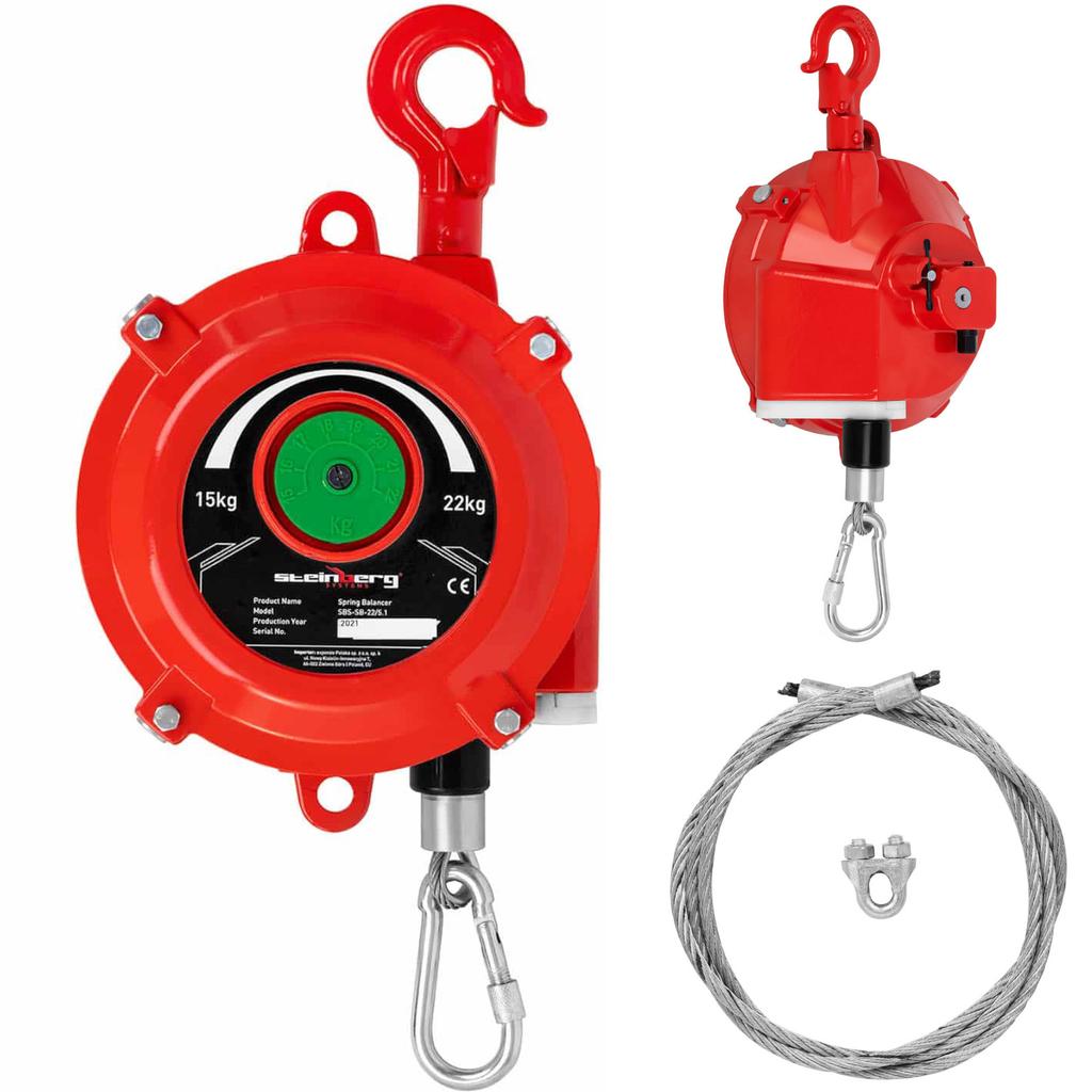 Spring balancer for tools 15 22 kg 15 m