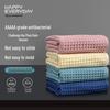Class A Pure Cotton Honeycomb Waffle Bath Towel – Absorbent, Solid Color Gauze